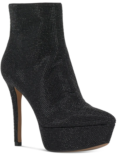 Shop Jessica Simpson Odeda 2 Womens Pointed Toe Heels Ankle Boots In Black