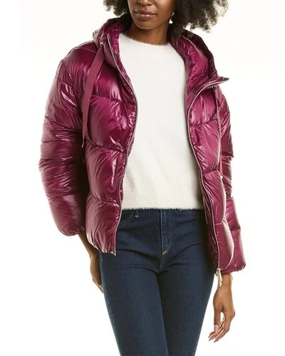 Shop Herno Short Puffer Down Coat In Pink
