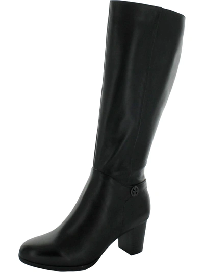 Shop Giani Bernini Adonnys Womens Leather Tall Knee-high Boots In Black
