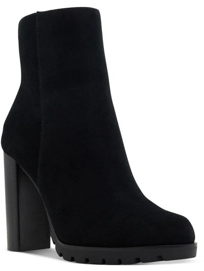 Shop Aldo Doria Womens Leather Block Heel Ankle Boots In Multi