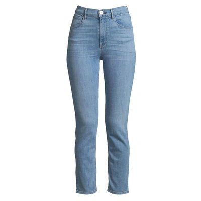3x1 Women Colette Slim Crop W4 Jeans In Blue In Blue