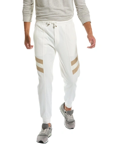 Shop Brunello Cucinelli Cashmere Gym Pant In White