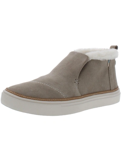 Shop Toms Paxton Womens Suede Slip On Chukka Boots In Grey