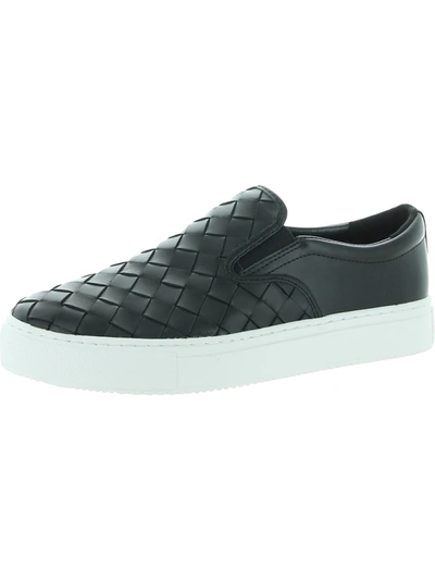 Shop Marc Fisher Ltd Calla Womens Leather Lifestyle Slip-on Sneakers In Black