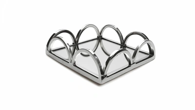 Shop Classic Touch Decor Square Napkin Holder/ Mirror Tray With Loop Design