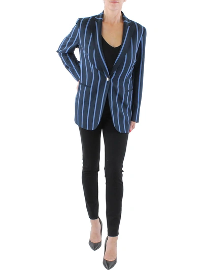 Shop Anne Klein Womens Suit Separate Office Wear One-button Blazer In Multi