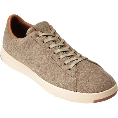 Shop Cole Haan Men's Grandpro Tennis Sneaker In Soft Sage Wool/suede In Beige