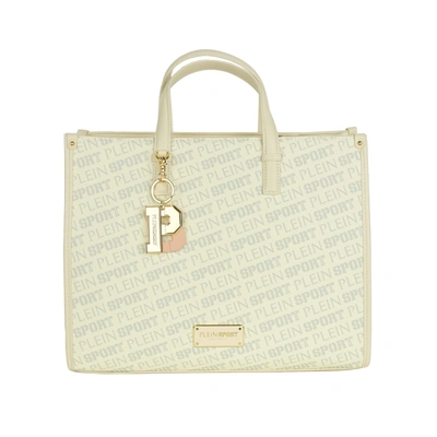 Shop Plein Sport Polyamide Shoulder Women's Bag In White