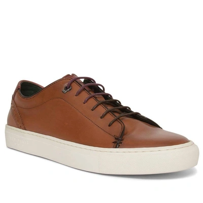 Shop Ted Baker Men's Kiing Leather Sneaker In Tan In Brown