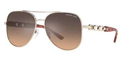 Shop Michael Kors Women's 58mm Sunglasses In Gold