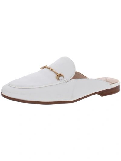 Shop Sam Edelman Linnie Womens Leather Slip On Loafers In White