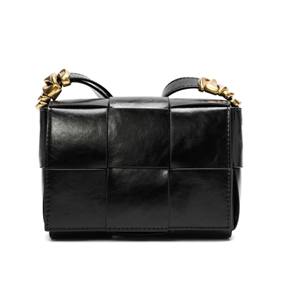 Shop Tiffany & Fred Paris Woven Leather Crossbody Bag In Black