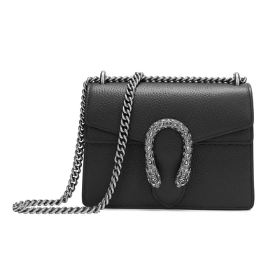 Shop Tiffany & Fred Paris Tiffany & Fred Crystal Dragon Leather Crossbody Bag In Black