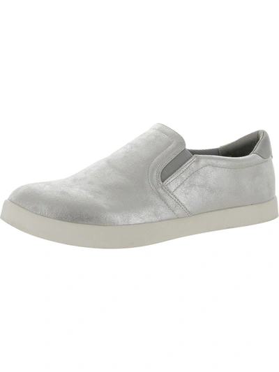 Shop Dr. Scholl's Shoes Madison Party Womens Faux Leather Slip On Casual And Fashion Sneakers In Silver
