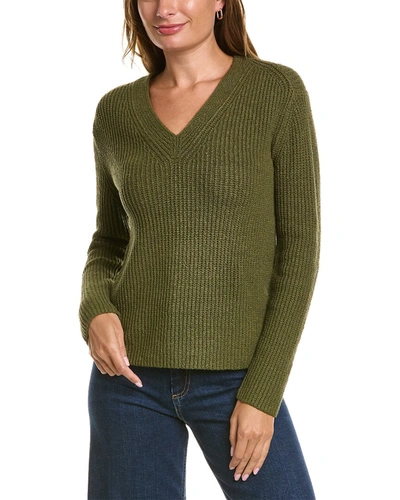 Shop Vince Shaker Rib Sweater In Green