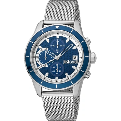 Shop Just Cavalli Men's Maglia Blue Dial Watch
