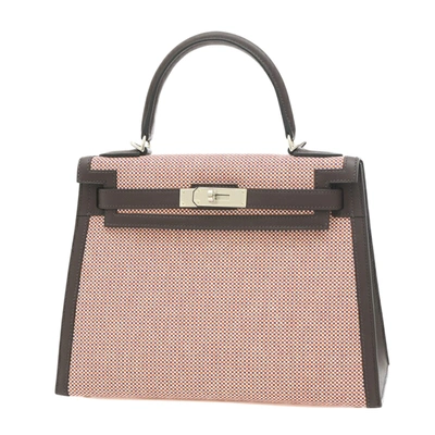 Shop Hermes Kelly 28 Leather Handbag () In Pink
