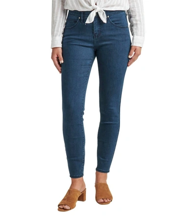 Jag Plus Size Amelia Mid Rise Slim Ankle Pull-on Jeans In Grey
