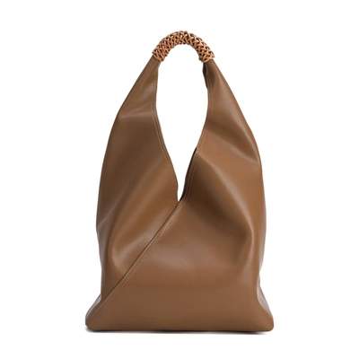 Shop Tiffany & Fred Paris Tiffany & Fred Smooth Leather Shoulder Bag In Brown