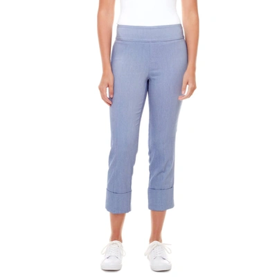 Shop Up Lindingo Cuffed Cropped Pant In Light Indigo In Blue