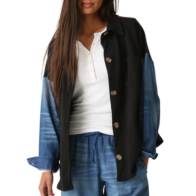 Shop Electric & Rose Fletcher Jacket In Onyx/denim Blue