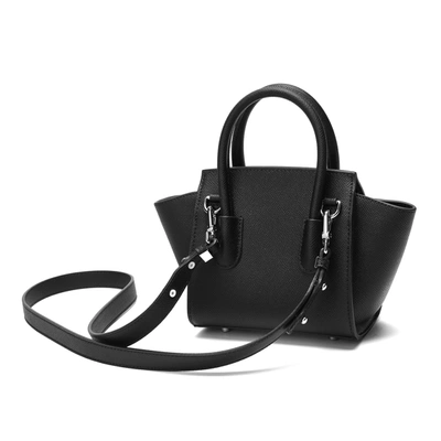 Shop Tiffany & Fred Paris Tiffany & Fred Top-handle Full-grain Leather Bag In Black