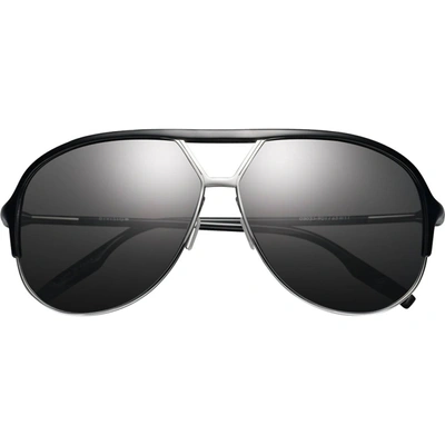 Ivi Vision Division - Grey Polarized Lens In Polished Black-chrome In Multi