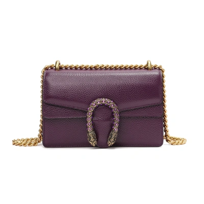 Shop Tiffany & Fred Paris Tiffany & Fred Crystal Dragon Crossbody/ Shoulder Bag In Purple