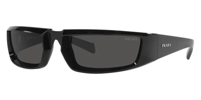 Shop Prada Men's 63mm Sunglasses In Black