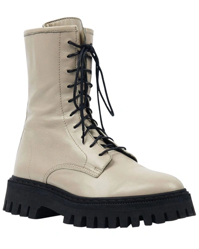 Shop Iro Kosmic Leather Boot In Beige