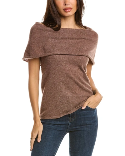 Shop Incashmere Cowl Neck Cashmere Sweater In Brown