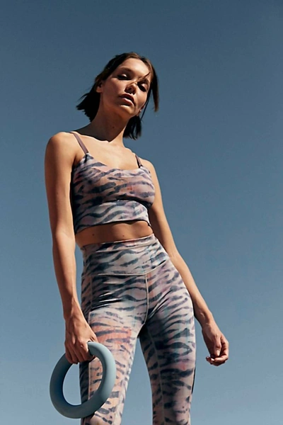 Shop Free People Beat The Heat Reversible Printed Bra In Tiger Combo In Multi