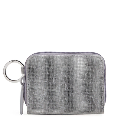 Shop Vera Bradley Lighten Up Petite Zip-around Wallet In Grey