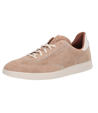 Shop Cole Haan Men's Grandpro Turf Sneaker In Dusty Pink Suede In Beige