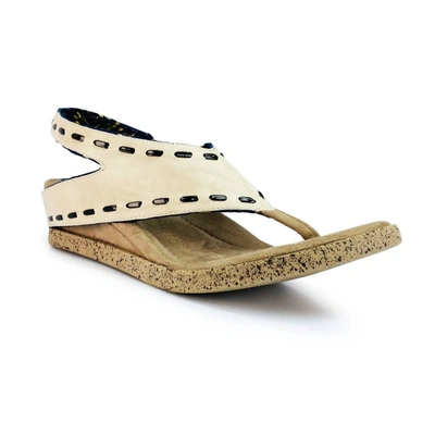 Shop Modzori Feena Flip Reversible Shoe In Cream/navy In White