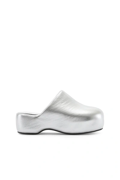 Shop Simon Miller Bubble Clog Sandal In Silver