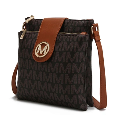 Mkf Collection By Mia K Wrigley M Signature Crossbody Handbag In Brown