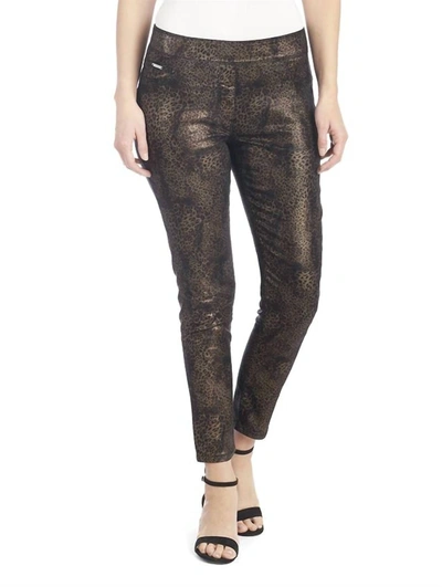 Shop Coco + Carmen Omg Printed Skinny Jean In Black/gold Leopard