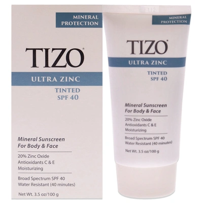Shop Tizo Body And Face Lightly Tinted Spf 40 For Unisex 3.5 oz Sunscreen