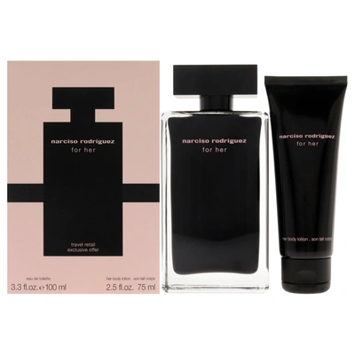 Shop Narciso Rodriguez By  For Women - 2 Pc Gift Set 3.3oz Edt Spray, 2.5oz Body Lotion