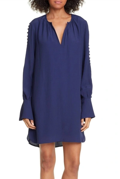 Shop Joie Erlene Mini Dress In Midnight In Blue