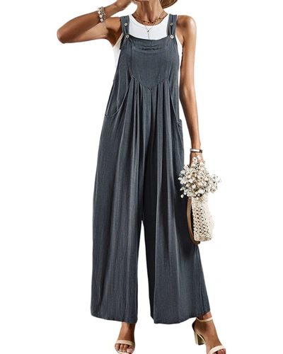 Shop Deli S Deli. S Linen-blend Jumpsuit In Grey