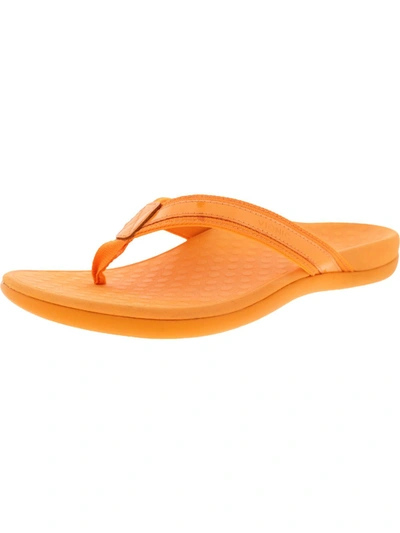 Shop Vionic Tide Womens Flat Thong Sandals In Orange