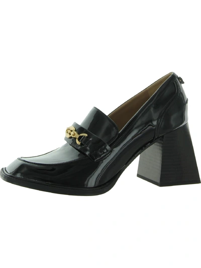 Shop Sam Edelman Quincy Womens Square Toe Loafer Heels In Black