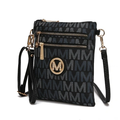 Mkf Collection By Mia K Gaia Milan M Signature Crossbody Handbag In Black