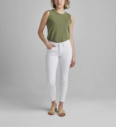 Shop Jag Cecilia Mid Rise Skinny Jean In White
