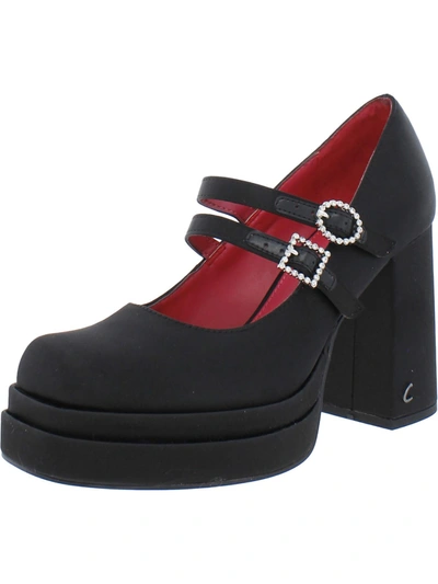 Shop Circus By Sam Edelman Pepper Jewel Womens Embellished Square Toe Mary Jane Heels In Black