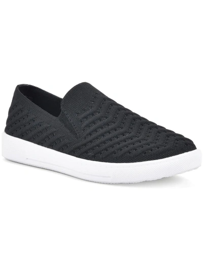 Shop White Mountain Courage Womens Lifestyle Knit Slip-on Sneakers In Black