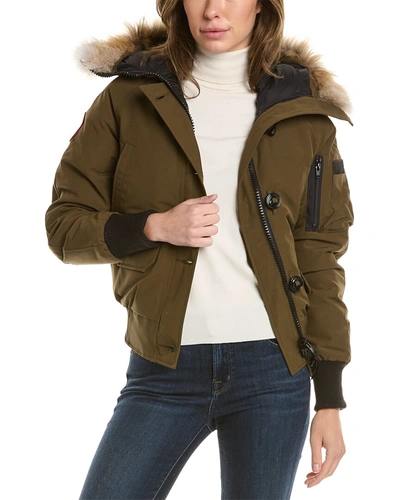Shop Canada Goose Chilliwack Down Bomber Jacket In Green
