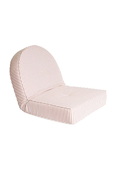 Shop Business & Pleasure Co. Reclining Pillow Lounger In Laurens Pink Stripe